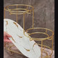 Exquisite Cosmetic Decorative Tray three tier Perfume Organiser Freestanding Counter Top Storage Holder tray Rack for Home Bathroom Decor white