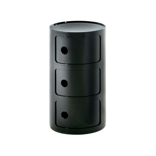 MHome 3 Tier Rounded Cabinet – Detachable Round Nightstand & Lightweight End Table with Storage