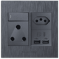 Single Plug, Euro and 2 USB Socket
