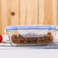 Glass Food Container With Plastic Lids Set of 3