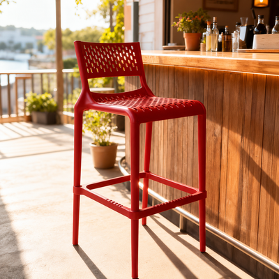 MFurn Stockholm Bar Stool With Backrest