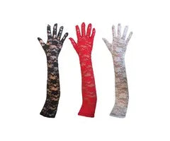 Long Sleeve Mesh Net Gloves