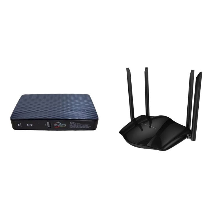Bvot Router Bvot B27 Wireless Wifi Router 4G lite +SE-P18C 8800mah Mini UPS ...