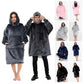 Oversized Sherpa Fleece Hoodie Blanket Wearable Blanket for Adults - Various Colours