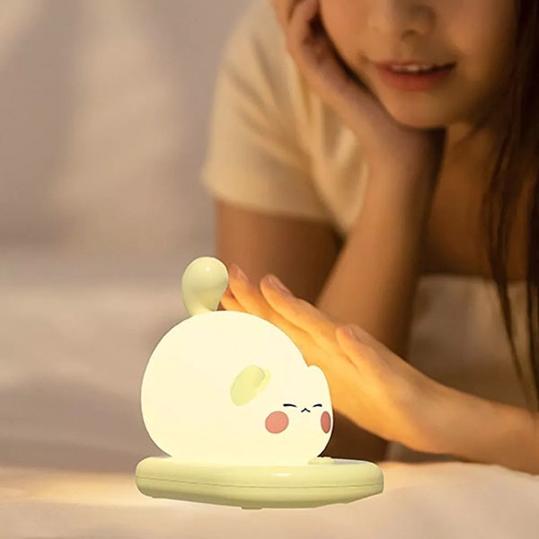 MHome Cat Paw LED Night Light – Touch Control Rechargeable Ambient Lamp