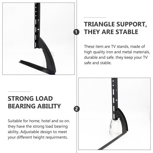 Adjustable Metal Pedestal TV Stand Legs 26-37 Inch