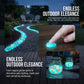 Glow in the Dark Garden Stones, Colorful Luminous Pebbles, 200pcs