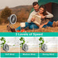 Portable LED Fan with Tripod Stand – 10,000mAh, USB-C Rechargeable, 3-Speed
