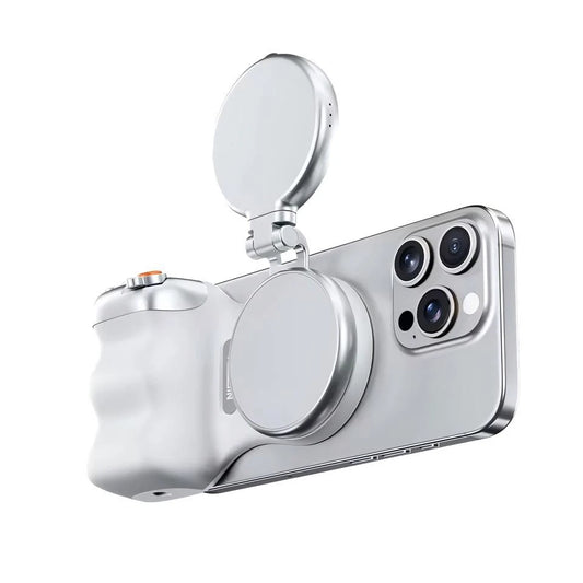 TELESIN Fun Shot Magnetic Camera Grip + Magnetic Selfie Light Combo