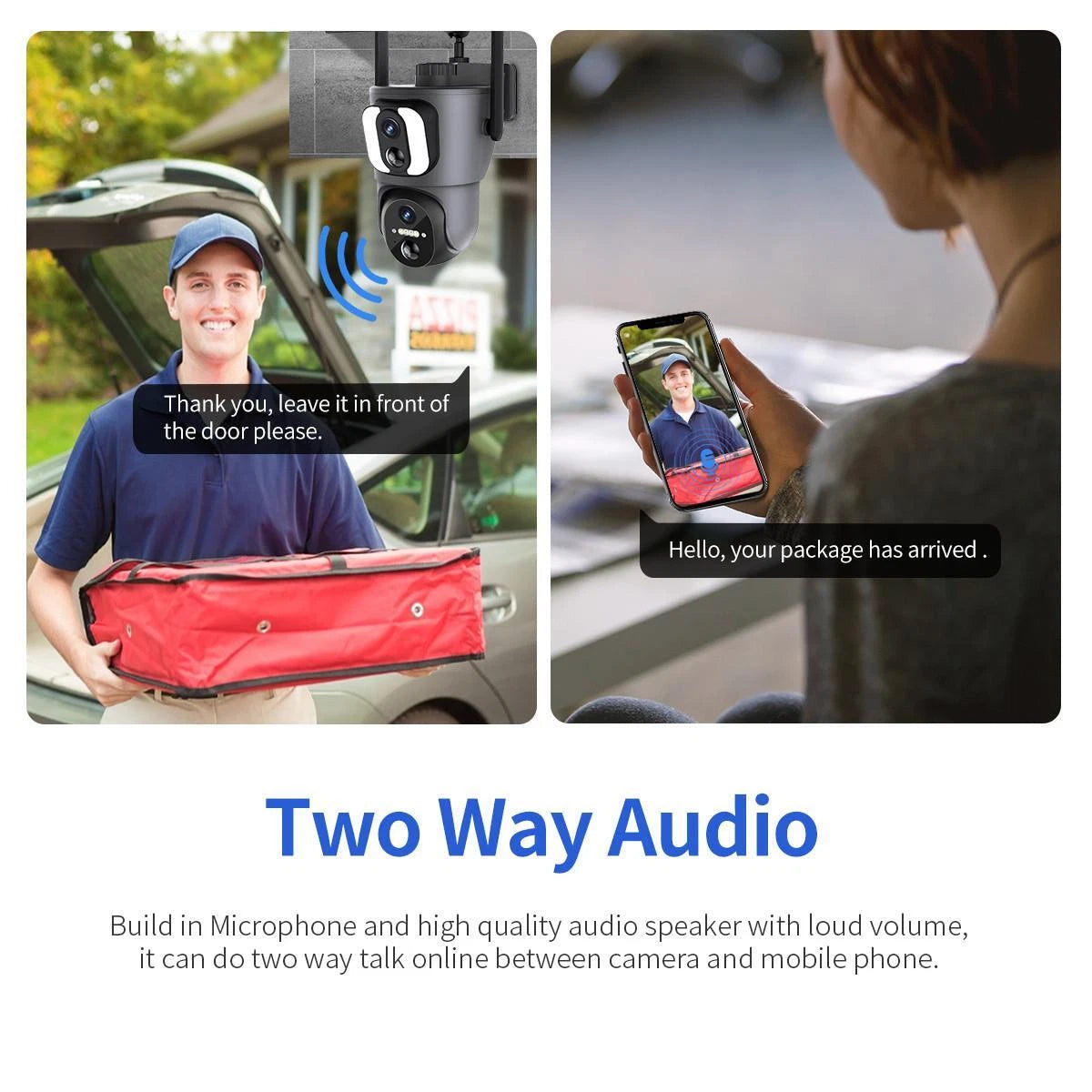 MTech Dual Lens 2MP Solar Security Camera – Full Colour Night Vision & Wi-Fi