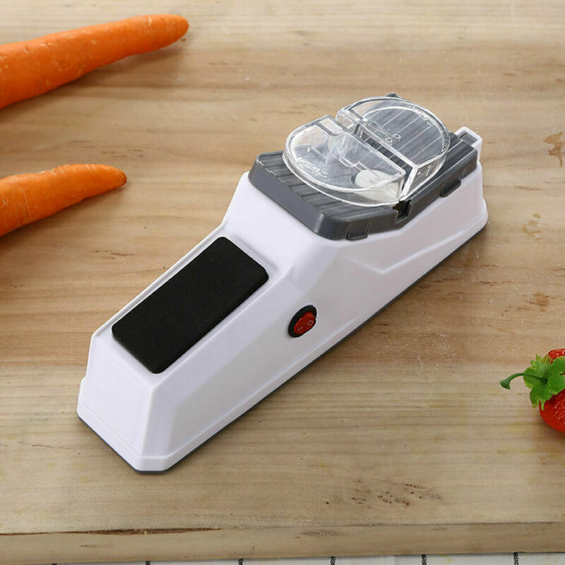 MHOME Electric Knife Sharpener – Double-Sided Pro Sharpening Tool for Knives & Scissors