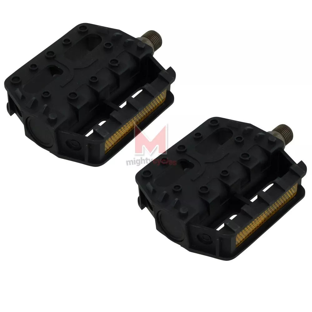 Cycling Bicycle Pedal with 9/16 Inch Axle and Rubber Body-Each