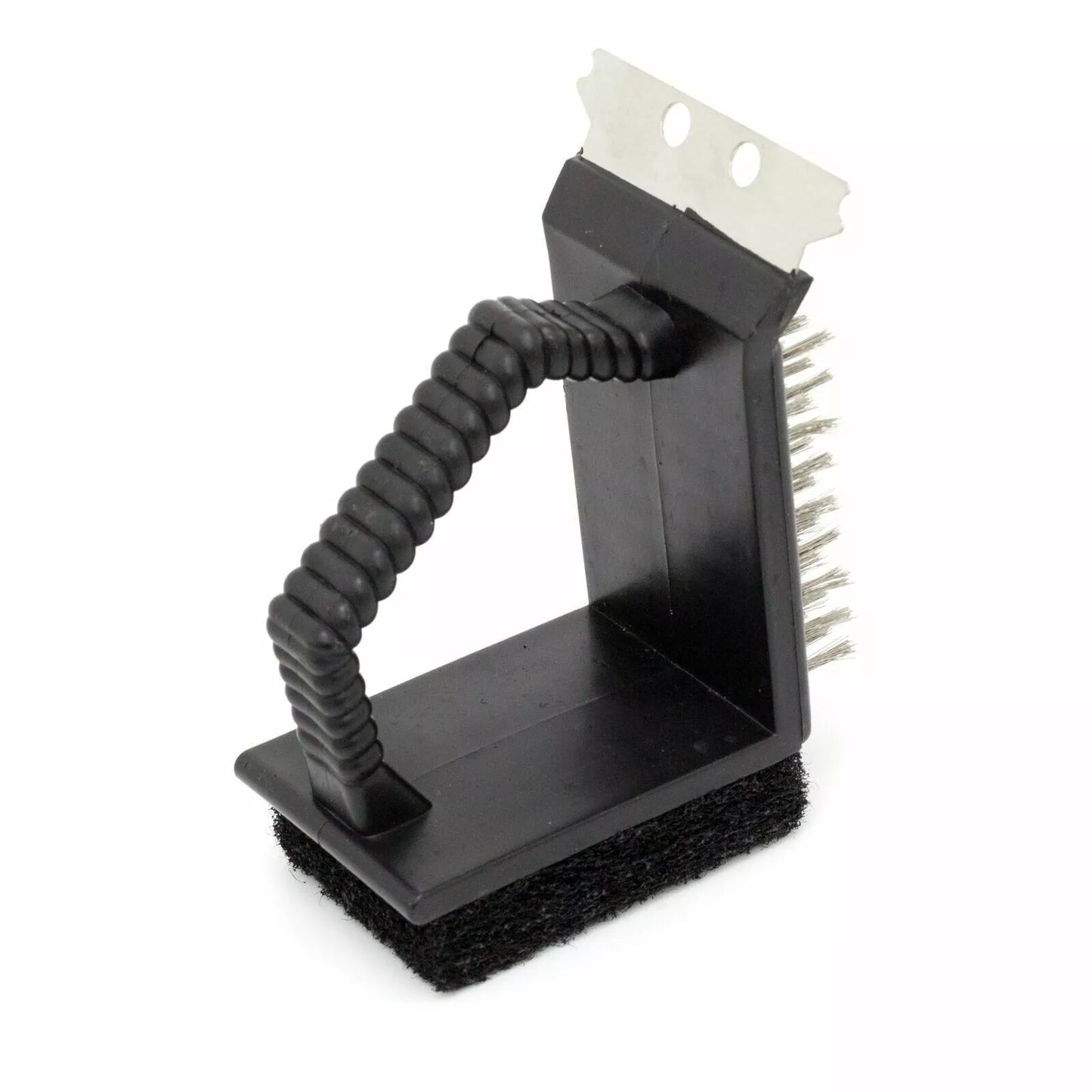 MHome 3-in-1 Silver Effect Stainless Steel Grill Cleaning Brush – All-in-One BBQ Tool