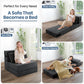 MFurn Folding Vacuum-Compressed Sofa Bed – Convertible Sleeper Chair with Pillow, Linen Fabric