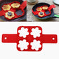 MHome Nonstick Silicone Pancake & Egg Mould – 4-Star Shape