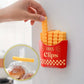 MHome French Fries Food Bag Sealing Clips | 12pcs Plastic Snack Clips with Magnetic Storage Box