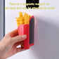 MHome French Fries Food Bag Sealing Clips | 12pcs Plastic Snack Clips with Magnetic Storage Box