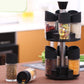 MHome Spice Rack with 12 Spice Jars – Stainless Steel Stand, Adjustable Salt & Pepper Shakers