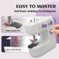 MTech Portable Electric Mini Sewing Machine, 2-Speed Multi-Function SM-302