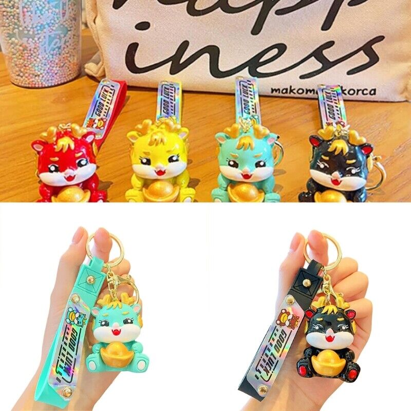 New Year Keychain Cute Dragon Keychains Ornament Chinese Dragon Year