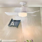 MHome Modern Dimmable E27 LED Ceiling Fan Light – 2-in-1 Remote-Controlled Chandelier Lamp