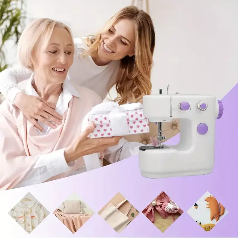 MTech Portable Electric Mini Sewing Machine, 2-Speed Multi-Function SM-302