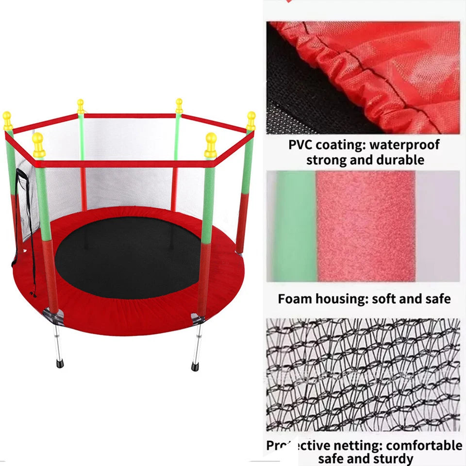 MBaby Mini Safety Trampoline with Enclosure Net – Indoor & Outdoor Play