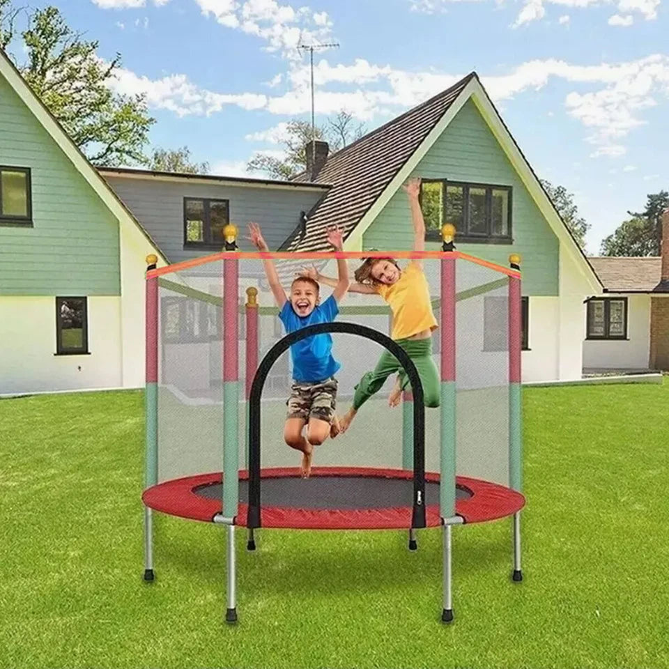 MBaby Mini Safety Trampoline with Enclosure Net – Indoor & Outdoor Play