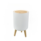 MHome Modern Push Top Trash Can with Lid – 10L Garbage Bin