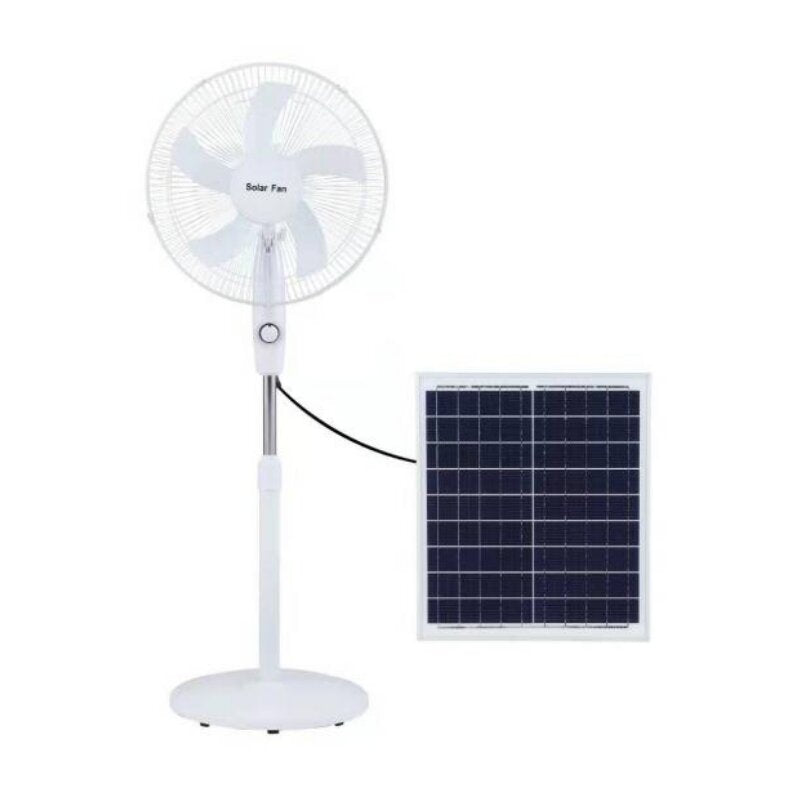 Solar Fan Rechargeable Stand Fan with FREE Solar Panel 16 Inches 45cm Stand Fan with USB/Light