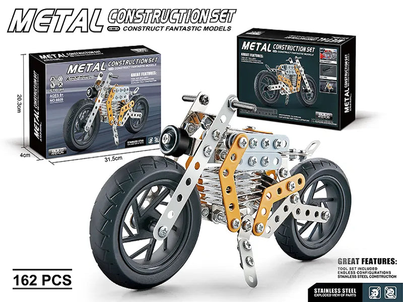 Kids Brain Development Screw And Nut Metal Puzzle Bike
