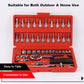 46-Piece 1/4" Drive Socket & Bit Set – Complete Hand Tool Kit