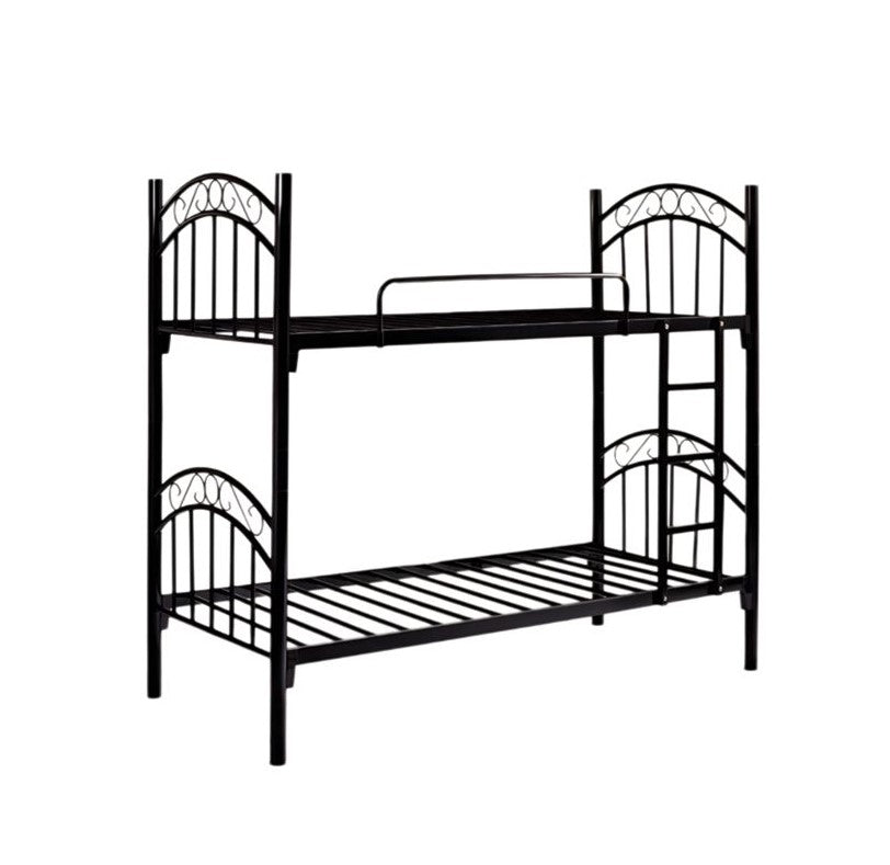 MFurn Steel Double Bunk Bed – Sturdy Black Metal Frame