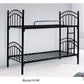 MFurn Steel Double Bunk Bed – Sturdy Black Metal Frame