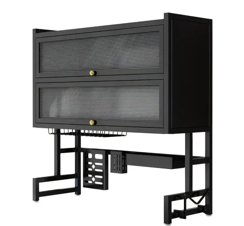 MHome 2-Tier Carbon Steel Over-Sink Kitchen Organizer