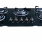 Built-In Tempered Glass Countertop 5 Burner Gas Stove