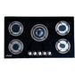 Built-In Tempered Glass Countertop 5 Burner Gas Stove