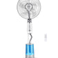Stay Cool & Fresh – Condere 16" Remote Mist Pedestal Fan (Silver)