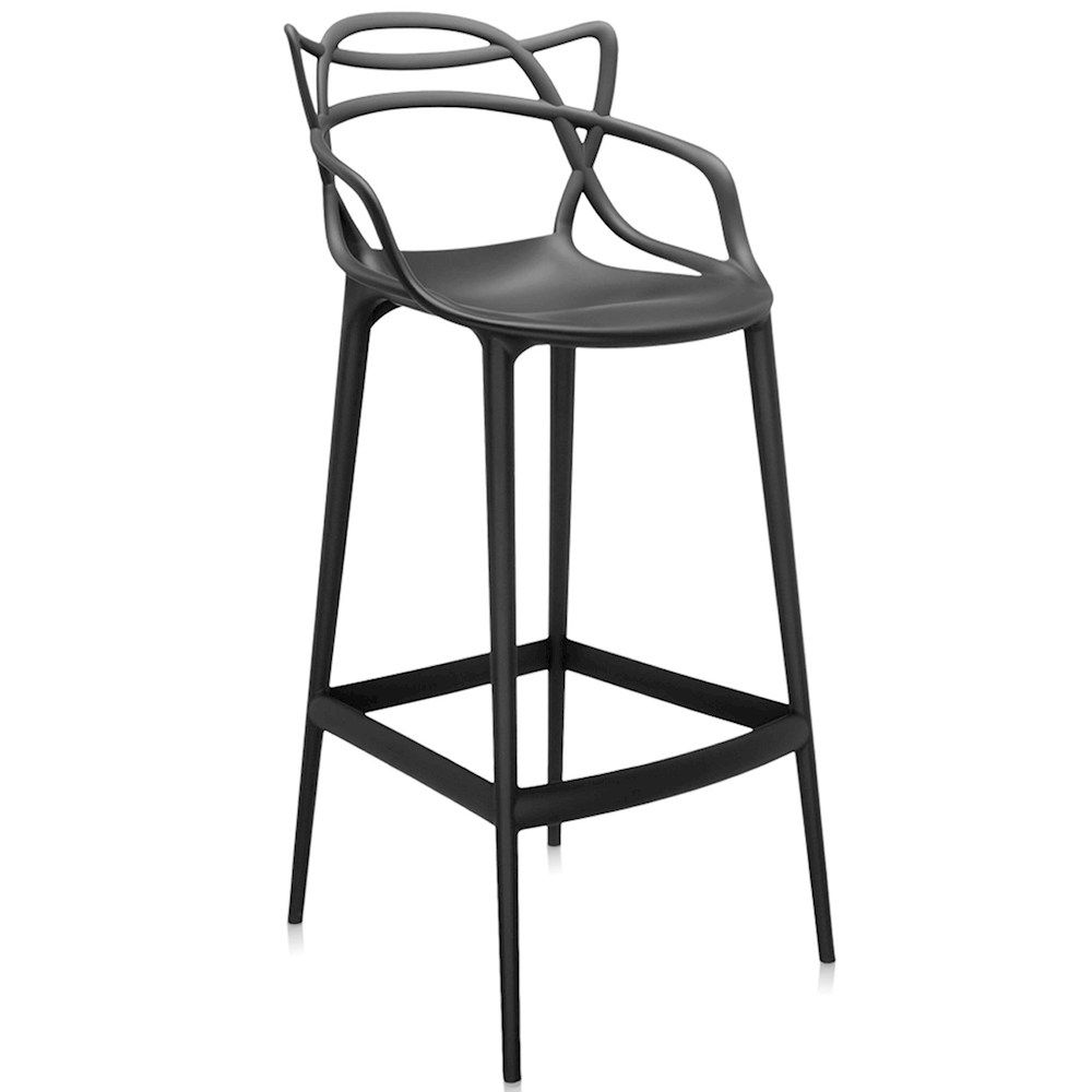 MFurn Modern Designer Bar Stool - Sleek Polypropylene Frame - Contemporary Bar Seating