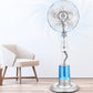 Stay Cool & Fresh – Condere 16" Remote Mist Pedestal Fan (Silver)