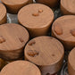MHome 12/24 Piece 120ml Glass Spice Jar Set with Wooden Lids, Labels, Funnel & Brush