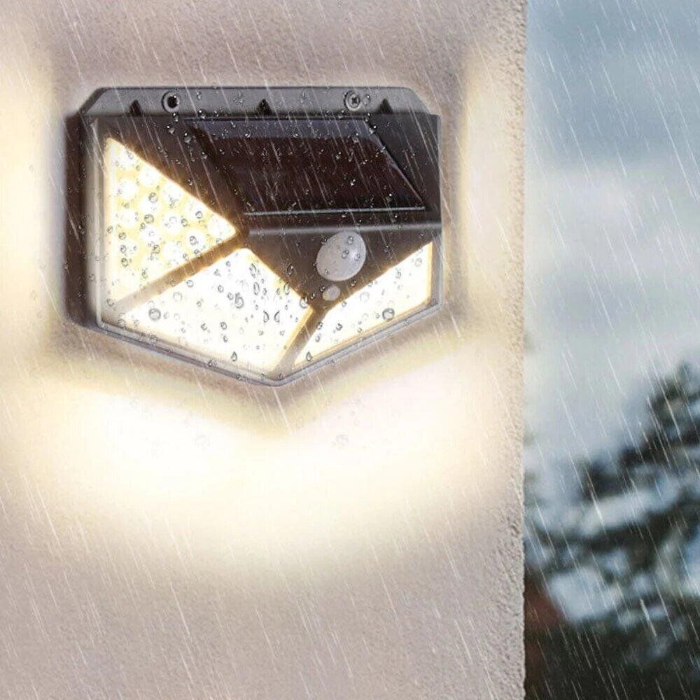 Triple Function 100-LED Polygonal Solar Sensor Light