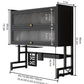 MHome 2-Tier Carbon Steel Over-Sink Kitchen Organizer