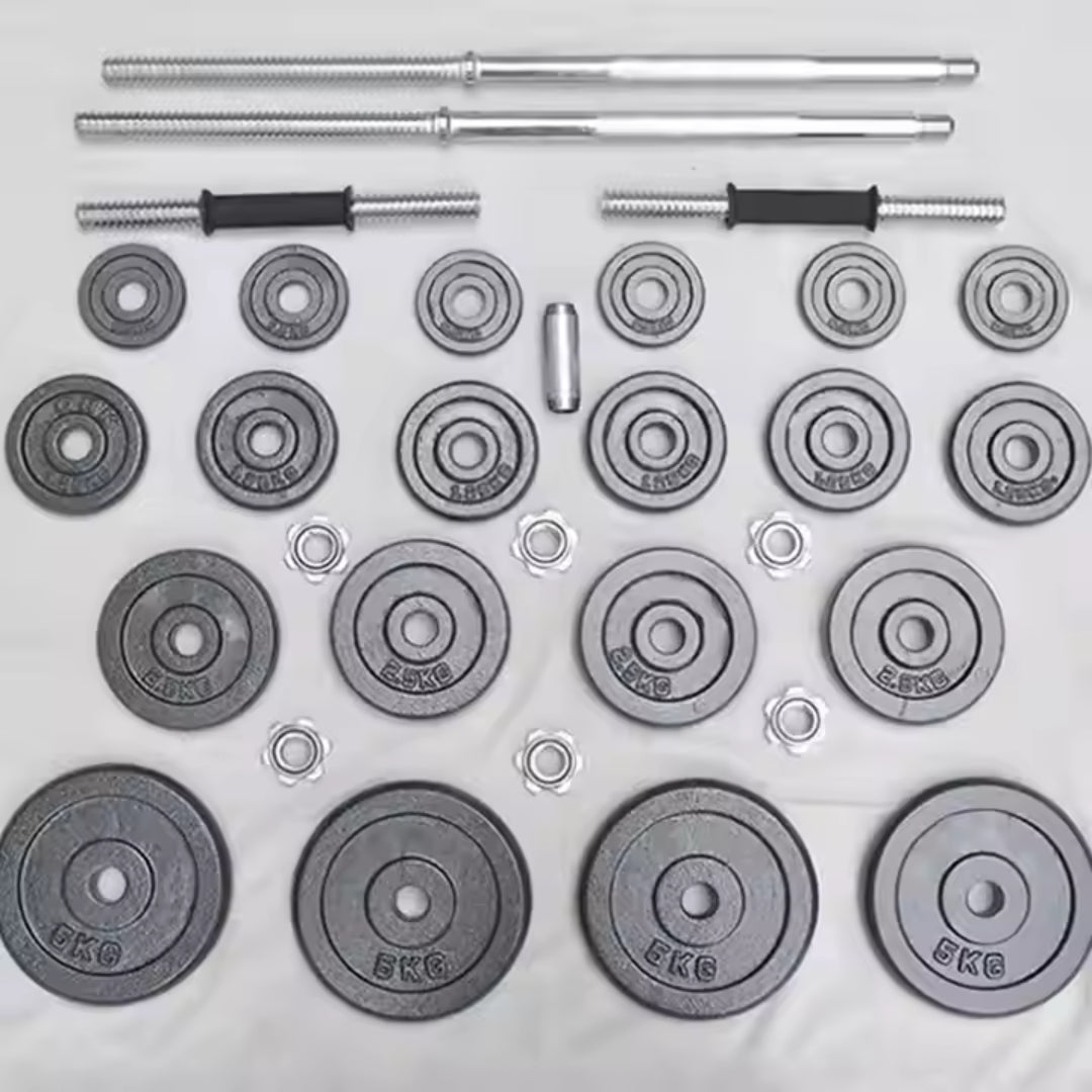 Pro-Sportz 58kg Adjustable Dumbbell & Barbell Set – All-in-One Home Gym Weight Kit