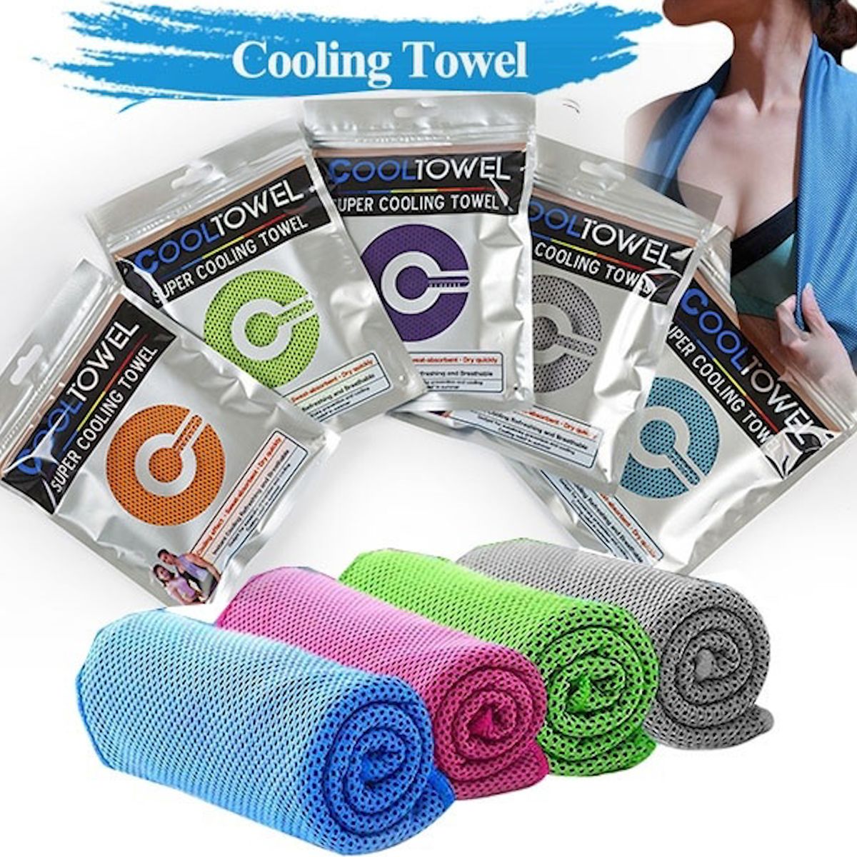 6-Pack Cooling Towels for Gym, Sports & Outdoor