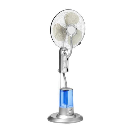 Stay Cool & Fresh – Condere 16" Remote Mist Pedestal Fan (Silver)