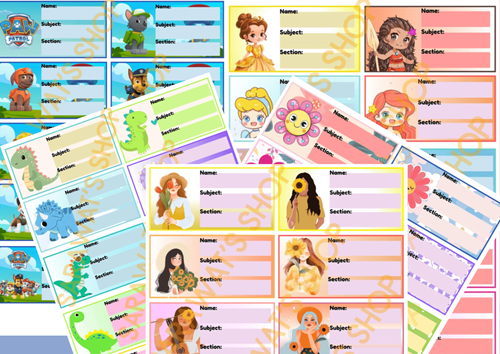 Name stickers 13.6*11cm