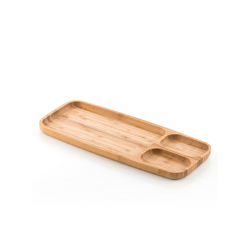 Wooden Bamboo Appetizer Platter