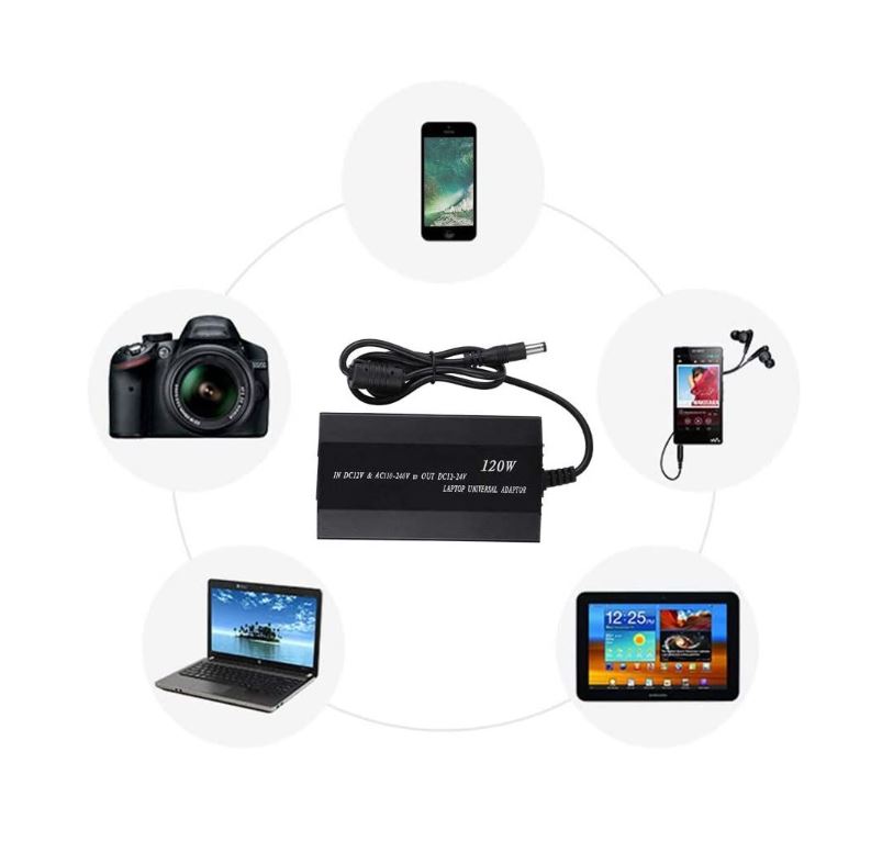 Super Electronics SE-P120 Universal Laptop Charger For Car & Home Charging 120W