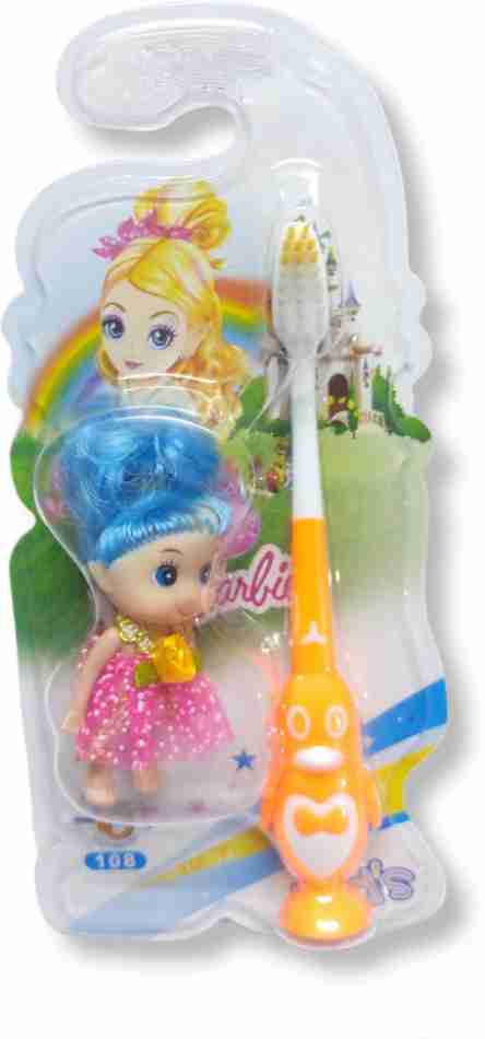 Toddlers Soft Toothbrush and a Mini Doll